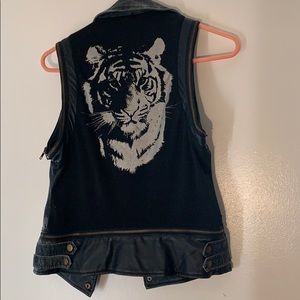 Tiger Vest Faux Leather